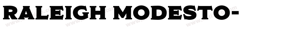 Raleigh Modesto字体转换